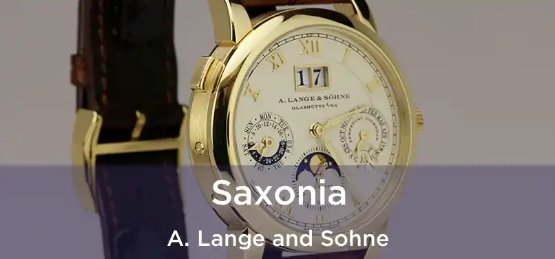 Saxonia A. Lange and Sohne